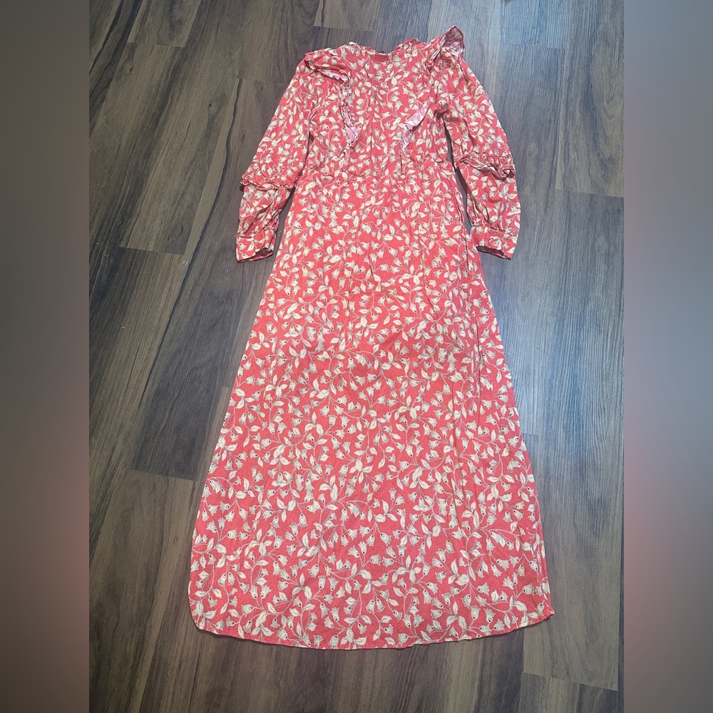 Who What Wear Floral Long Sleeve Dress - Picture 6 of 7